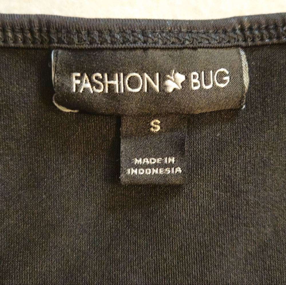 Fashion Bug Black Snake Skin And  Lace Camisole - Picture 7 of 8